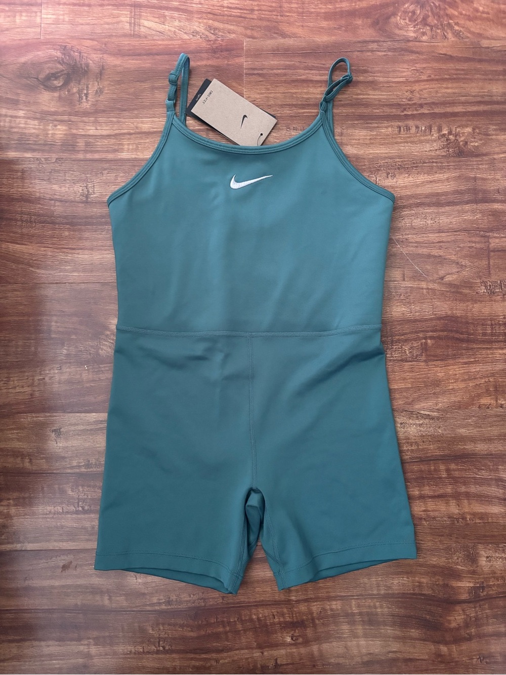 Nike Kids Teal Stretch Active One-Piece Romper